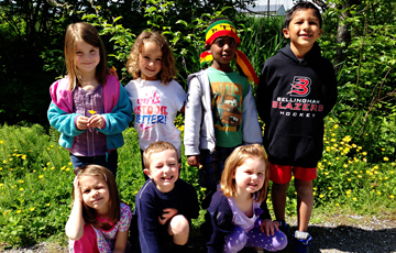 North Coast preschool class outside