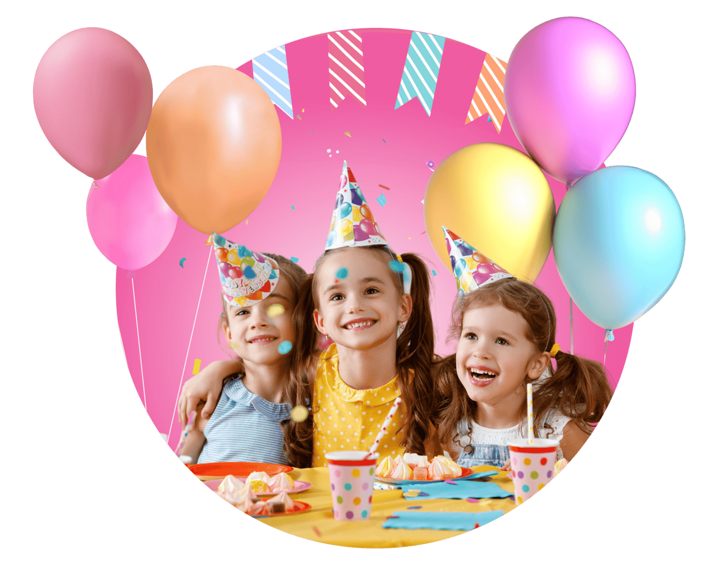 Kids at a birthday party