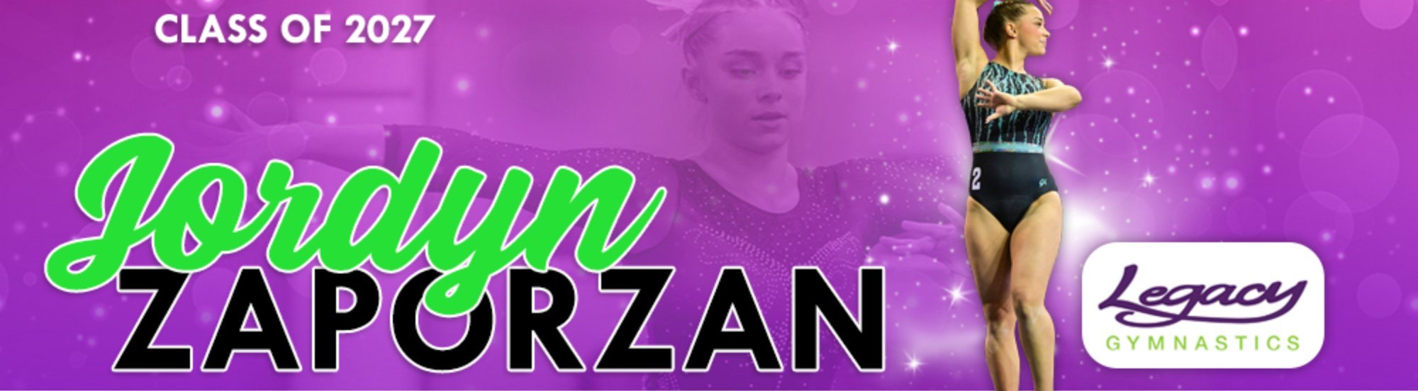 Jordyn Zaporzan, Legacy Gymnastics class of 2027