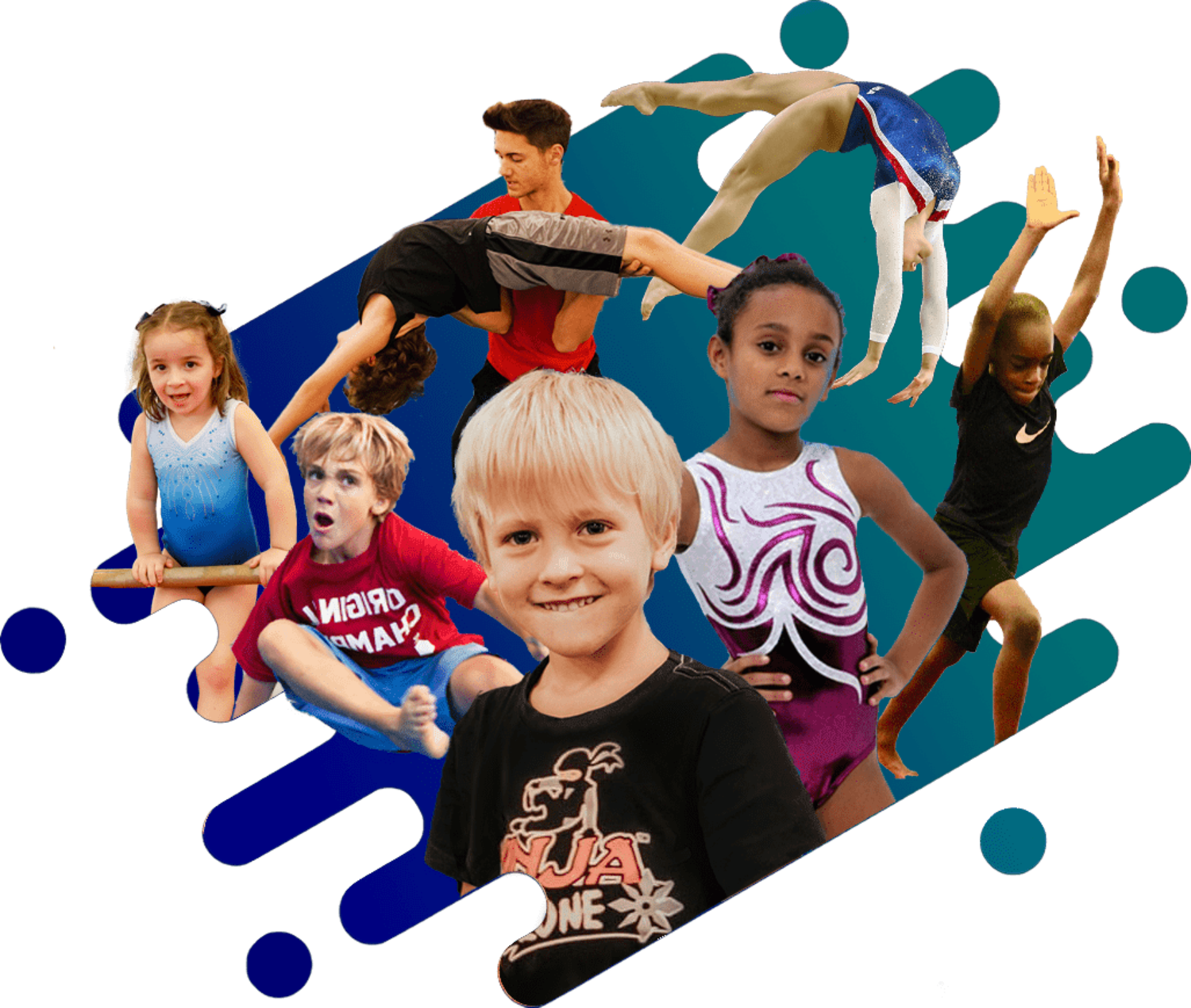 North Coast Gymnastics athletes tumbling, vaulting and training together